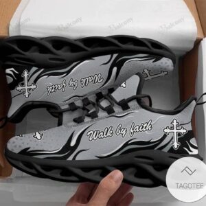 Jesus Walk By Faith Gray Max Soul Shoes