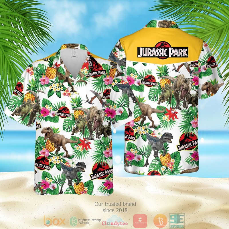 Jurassic Park Pineapple Hawaiian Shirt Jurassic Park Pineapple Hawaiian Shirt