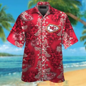Kansas City Chiefs Tropical Plants Red Hawaii Shirt