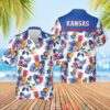 Kansas Jayhawks MenS Basketball Ncaa Pineapple Blue Hawaiian Shirt