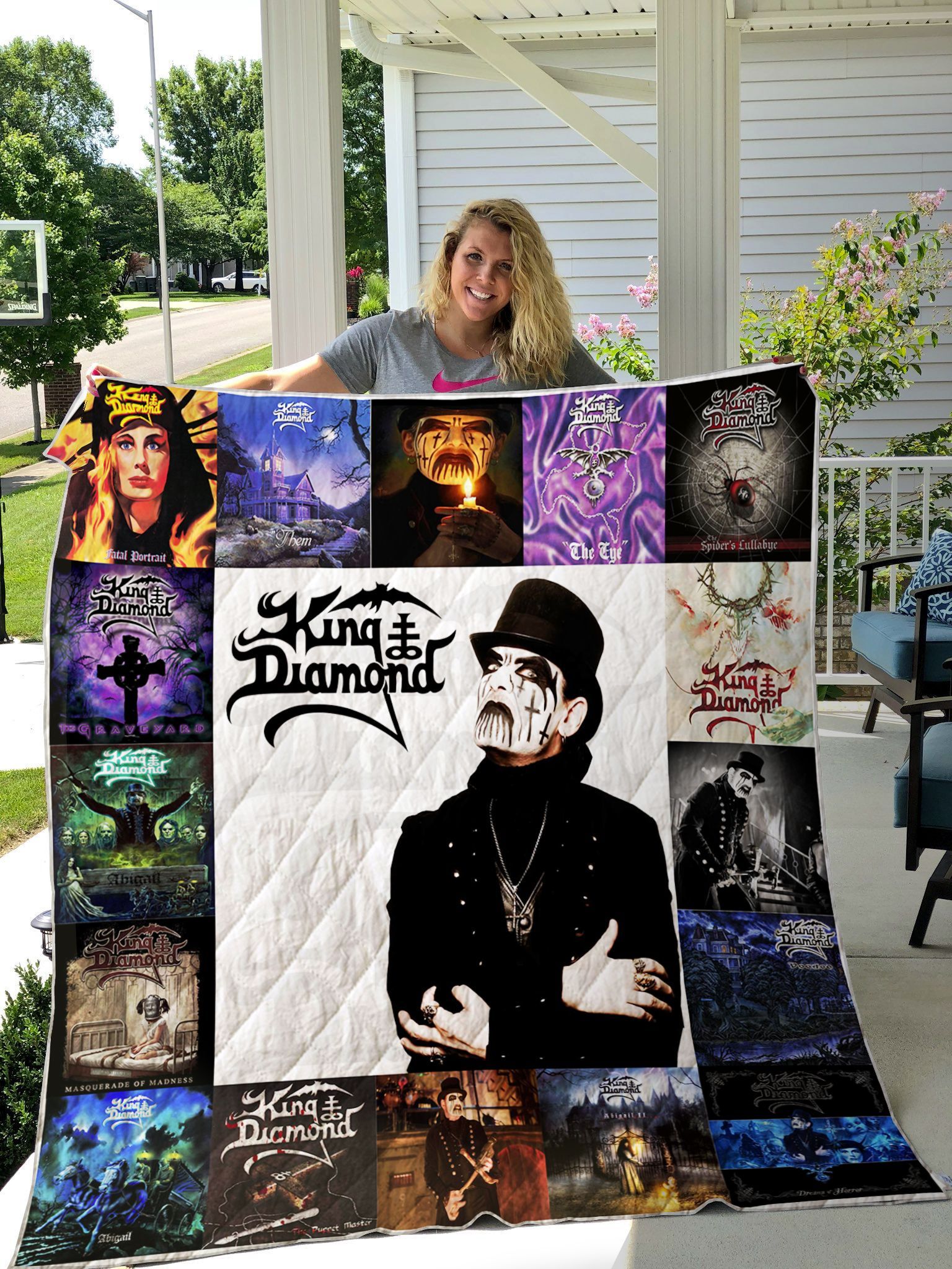 King Diamond Quilt -01- Custom Quilt Blanket King Diamond Quilt -01- Custom Quilt Blanket