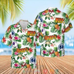 Kiss Band Pineapple Hawaiian Shirt