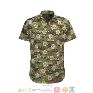 L1A1 As1 Leopard Australian Army Hibiscus Hawaiian Shirt