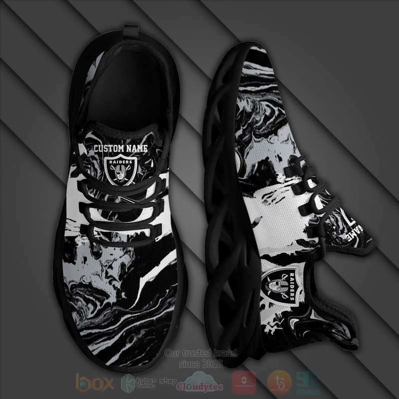 Las Vegas Raiders Nfl American Custom Name Clunky Max Soul Shoes Las Vegas Raiders Nfl American Custom Name Clunky Max Soul Shoes