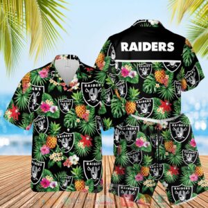 Las Vegas Raiders Nfl Pineapple Hawaiian Shirt
