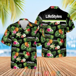 Lifestyles Ultra Sensitive Condoms Pineapple Hawaiian Shirt