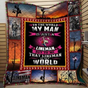 Lineman Quilt Blanket-3D Quilt Blanket Pm-Qct125