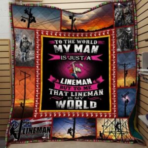 Lineman Quilt Blanket-3D Quilt Blanket Pm-Qct125