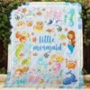 Little Mermaid Customize Quilt Blanket Premium Quilt Blanket Size Throw