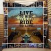 Live To Ride Quilt Blanket 3D Quilt Blanket 1511-10