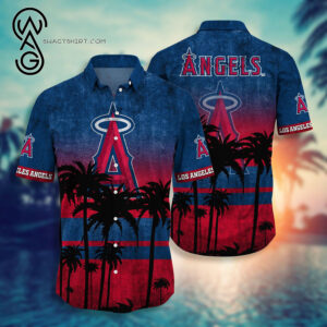 Los Angeles Angels Baseball Team Combo Hawaiian Shirt And Shorts