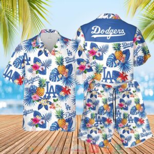 Los Angeles Dodgers Mlb Pineapple Hawaiian Shirt