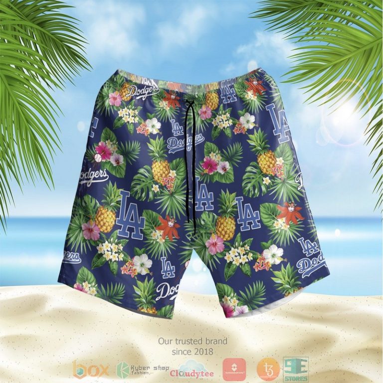 Los_Angeles_Dodgers_MLB_pineapple_blue_Hawaiian_Shirt_Shorts_1_2-768x768-1