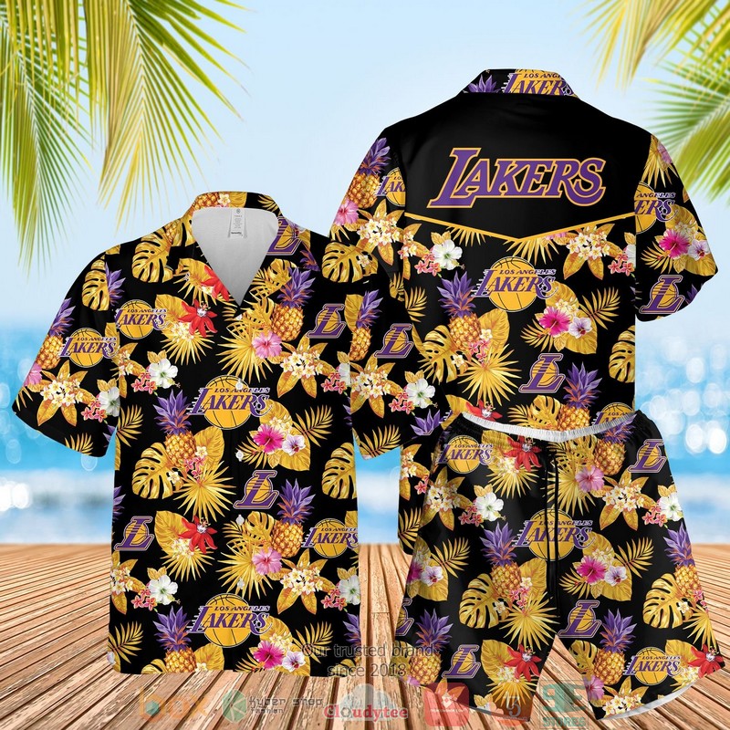 Los Angeles Lakers Nba Pineapple Hawaiian Shirt Los Angeles Lakers Nba Pineapple Hawaiian Shirt