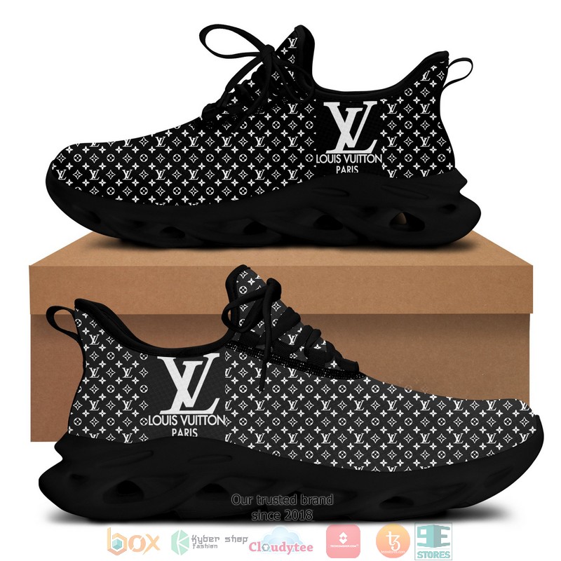 Louis Vuitton Paris Lv White Pattern Black Clunky Max Soul Sneaker Louis Vuitton Paris Lv White Pattern Black Clunky Max Soul Sneaker