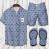 Louis Vuitton Blue Hawaiian Shirt