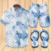Louis Vuitton Light Blue Hawaiian Shirt