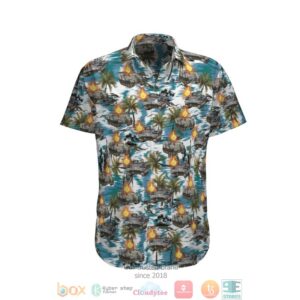 M113A1 On Fire Australian Army Hawaiian Shirt