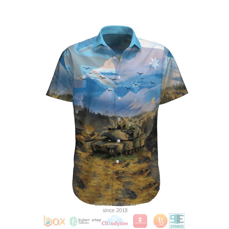 M1A1 AbramS Australian Army Hawaiian Shirt M1A1 AbramS Australian Army Hawaiian Shirt