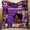 MARCH GIRL BLACK QUEEN QUILT BLANKET QUILT HN260213
