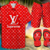 Louis Vuitton Combo Hawaiian Shirt And Short 34