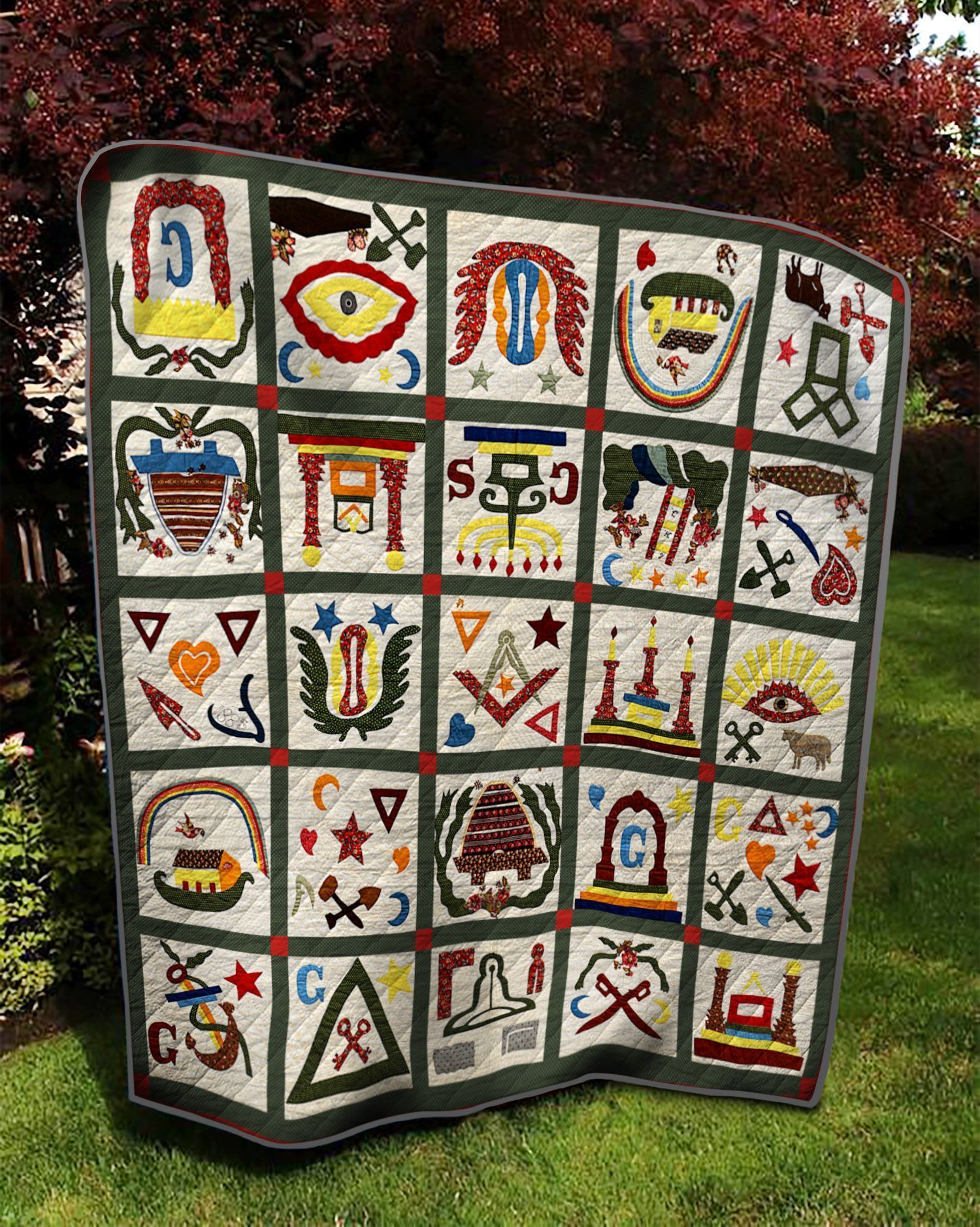 Masonic Quilt Ciqnu Masonic Quilt Ciqnu