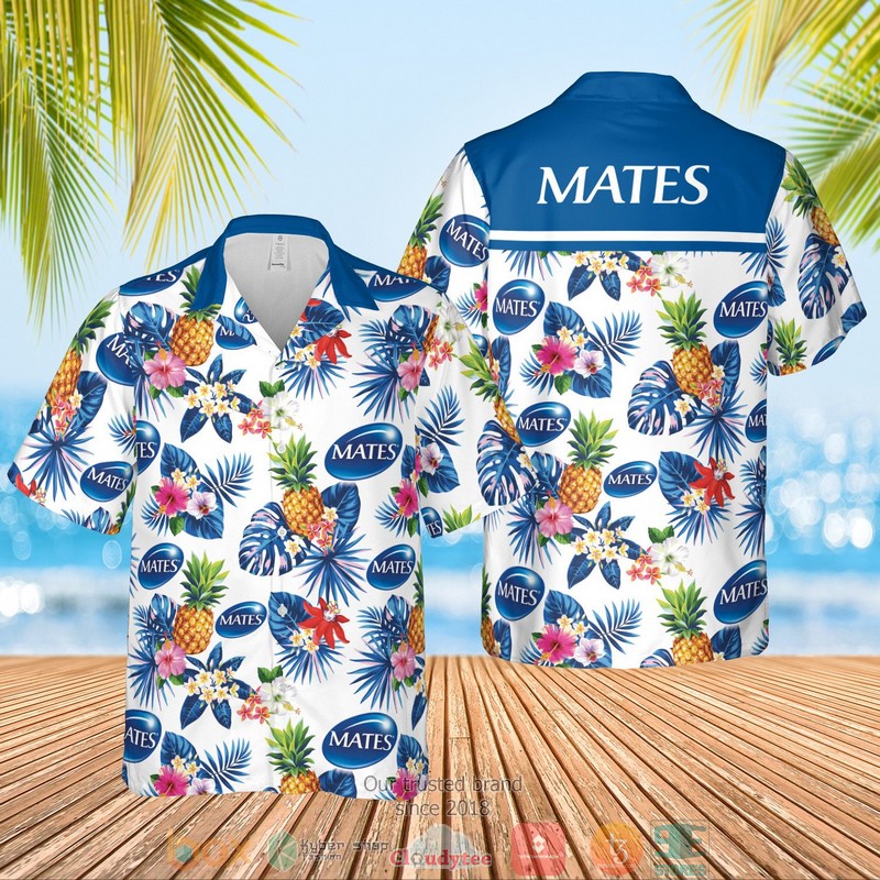 Mates Condoms Pineapple Hawaiian Shirt Mates Condoms Pineapple Hawaiian Shirt
