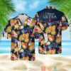 Michelob Ultra Pineapple Black Hawaiian Shirt