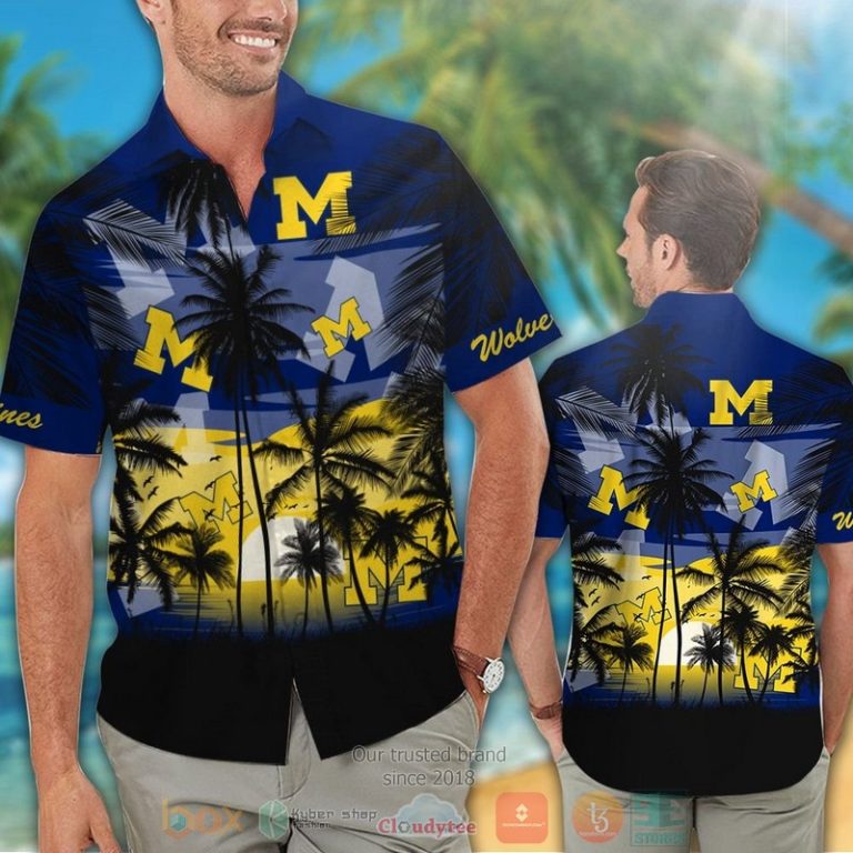 Michigan_Wolverines_Tropical_Hawaiian_Shirt_and_shorts_1-768x768-1