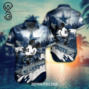 Mickey Mouse And Dallas Cowboys Combo Hawaiian Shirt And Shorts