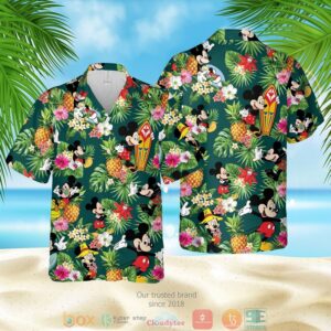 Mickey Mouse Pineapple Hawaiian Shirt