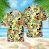 Mickey Mouse Pineapple Light Yellow Hawaiian Shirt