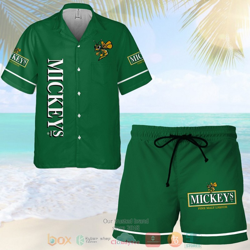 MickeyS Fine Malt Liquor Hawaiian Shirt MickeyS Fine Malt Liquor Hawaiian Shirt