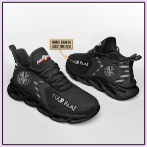 Mighty Morphin Power Rangers White Custom Name Clunky Max Soul Shoes