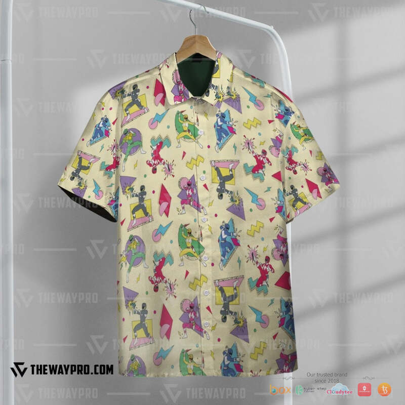 Mighty Morphin Power Rangers Characters Hawaiian Shirt Mighty Morphin Power Rangers Characters Hawaiian Shirt