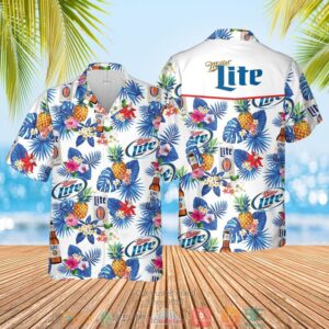 Miller Lite Pineapple Hawaiian Shirt