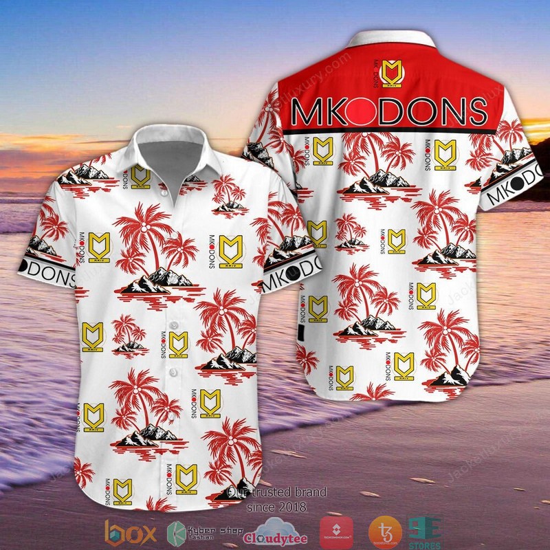Milton Keynes Dons Hawaiian Shirt Milton Keynes Dons Hawaiian Shirt