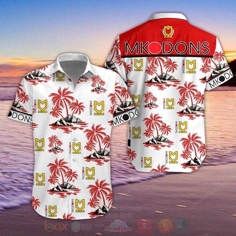 Milton Keynes Dons Hawaiian Shirt Milton Keynes Dons Hawaiian Shirt