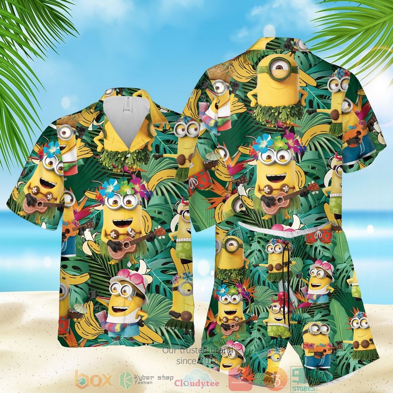 Minions Banana Hawaiian Shirt Minions Banana Hawaiian Shirt