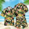 Minions Pineapple Black Green Hawaiian Shirt