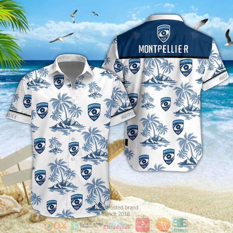 Montpellier Herault Rugby Hawaiian Shirt Montpellier Herault Rugby Hawaiian Shirt