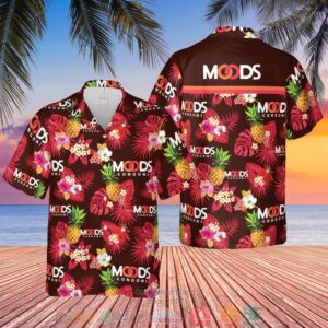 Moods Condoms Pineapple Red Hawaiian Shirt