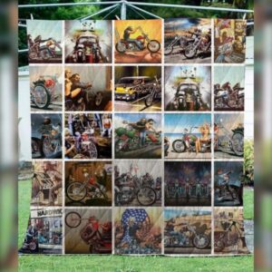 Motorcycle Biker Quilt Blanket 3D Quilt Blanket 1511-06