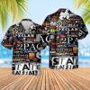 Music Rock Bands Pattern Hawaiian Shirt