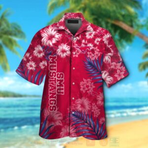 Ncaa Smu Mustangs Hawaiian Shirt