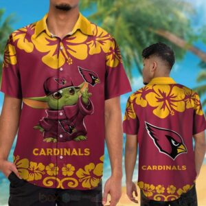 Nfl Arizona Cardinals Baby Yoda Red Hawaiian Shirt