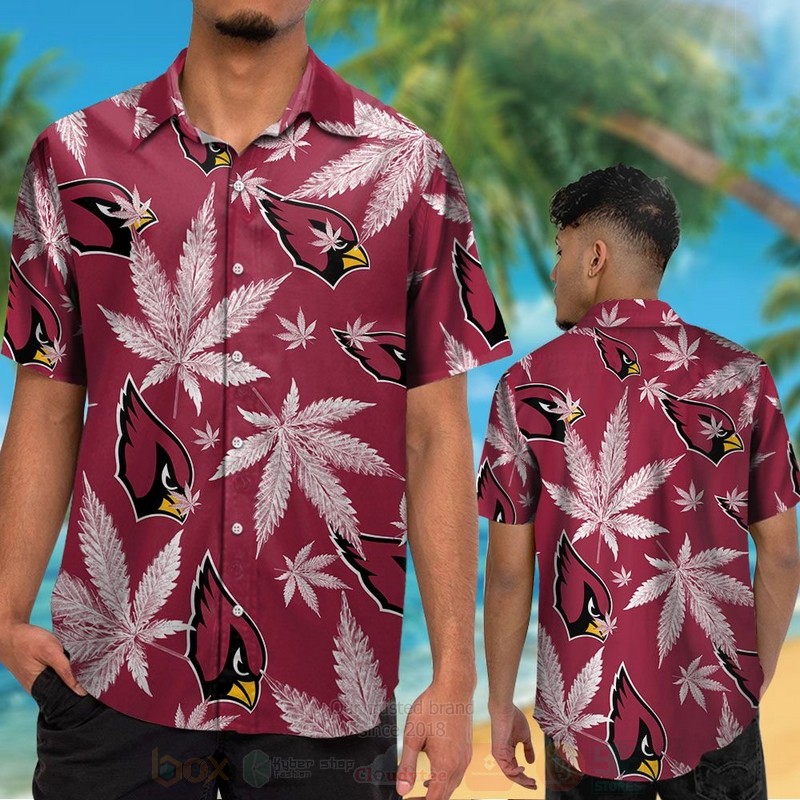 Nfl Arizona Cardinals Cannabis Leaves Hawaiian Shirt Nfl Arizona Cardinals Cannabis Leaves Hawaiian Shirt