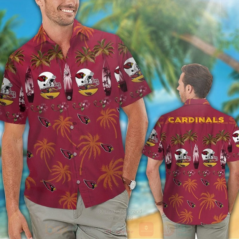 Nfl Arizona Cardinals Coconut Tree Hawaiian Shirt Nfl Arizona Cardinals Coconut Tree Hawaiian Shirt