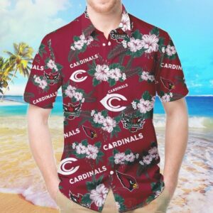 Nfl Arizona Cardinals Hibiscus Flower Hawaiian Shirt