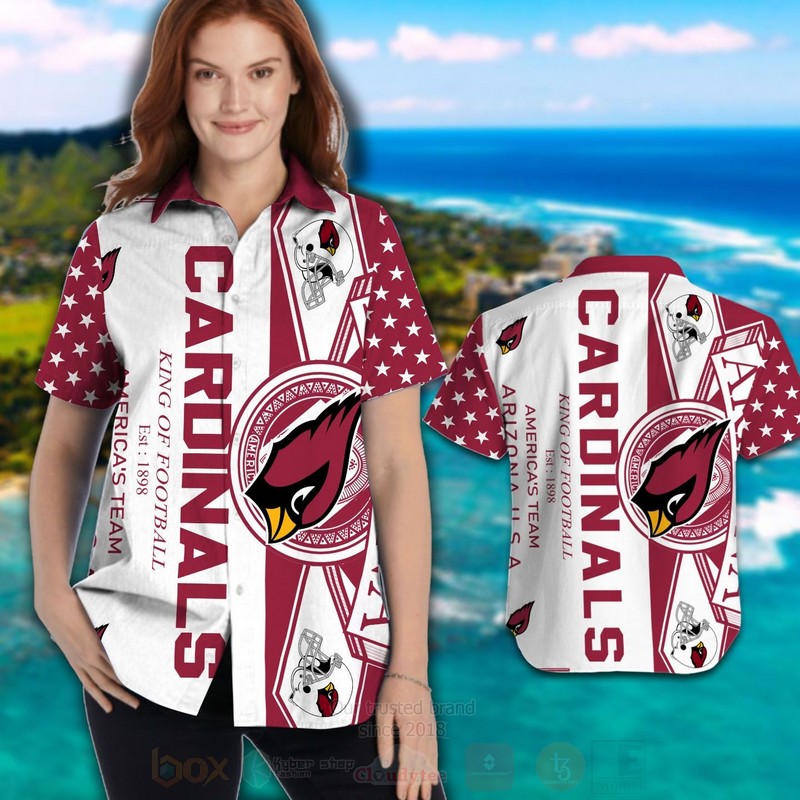 Nfl Arizona Cardinals King Of Football Est 1898 Americas Team Hawaiian Shirt Nfl Arizona Cardinals King Of Football Est 1898 Americas Team Hawaiian Shirt
